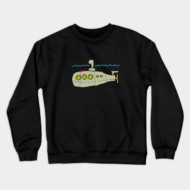 Submarine Crewneck Sweatshirt by Mark Ewbie